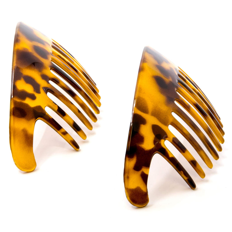 Camila Paris CP2877/2 French Hair Side Combs, Tokyo, Interlocking Combs French Twist Hair Combs, Strong Hold Hair Clips for Women Bun Chignon Up-Do, Styling Girls Hair Accessories, Made in France - BeesActive Australia