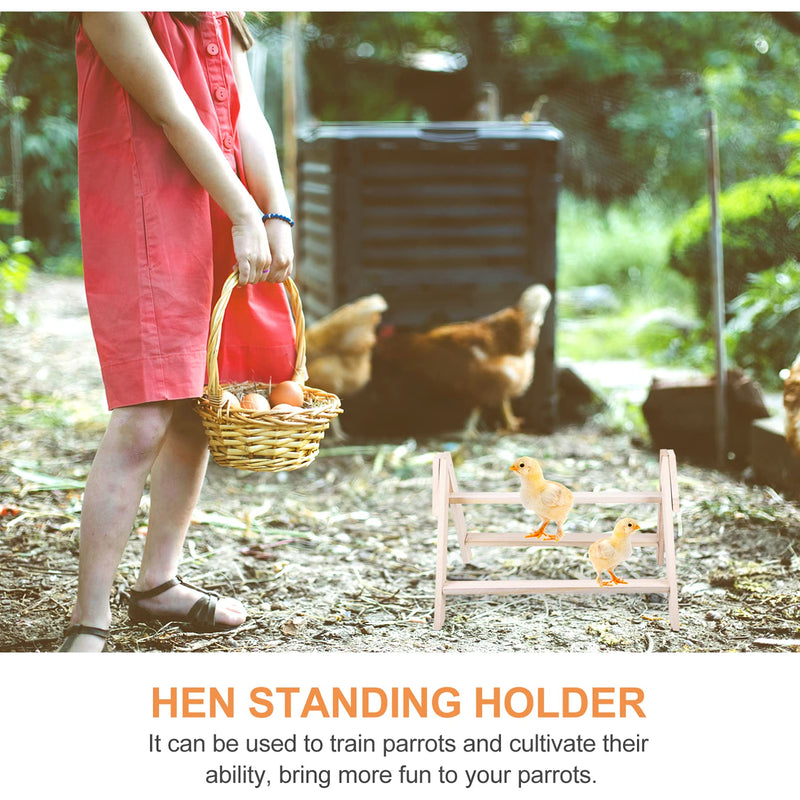balacoo Chicken Perch Hens Handmade Perch Stand Toy Wooden Jungle Gym Roosting Bar Bird Stand Chicken Toys for Coop and Brooder for Baby Chicks - BeesActive Australia