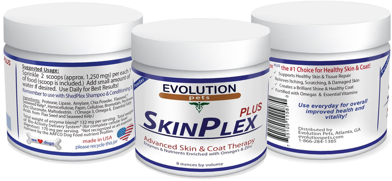 #1 Rated and Best Digestive Enzymes for Dogs! SkinPlex Plus is Guaranteed to help end Dog Skin Allergies, Dog Skin Problems, Itchy Dogs! Top Rated Dog Dry Skin Remedy! Safe All Natural Made in USA! - BeesActive Australia