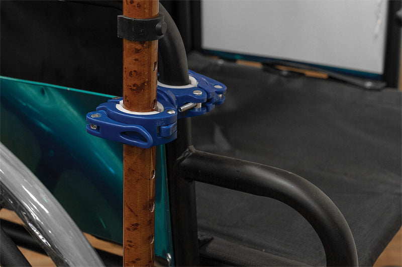 Aidapt Adjustable Walking Stick Cane and Crutch Holder for use with Most Wheelchairs and Frame Based Walking Aids - BeesActive Australia