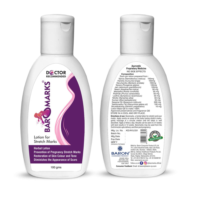 BAROMARKS - Lotion for Stretch Marks - BeesActive Australia
