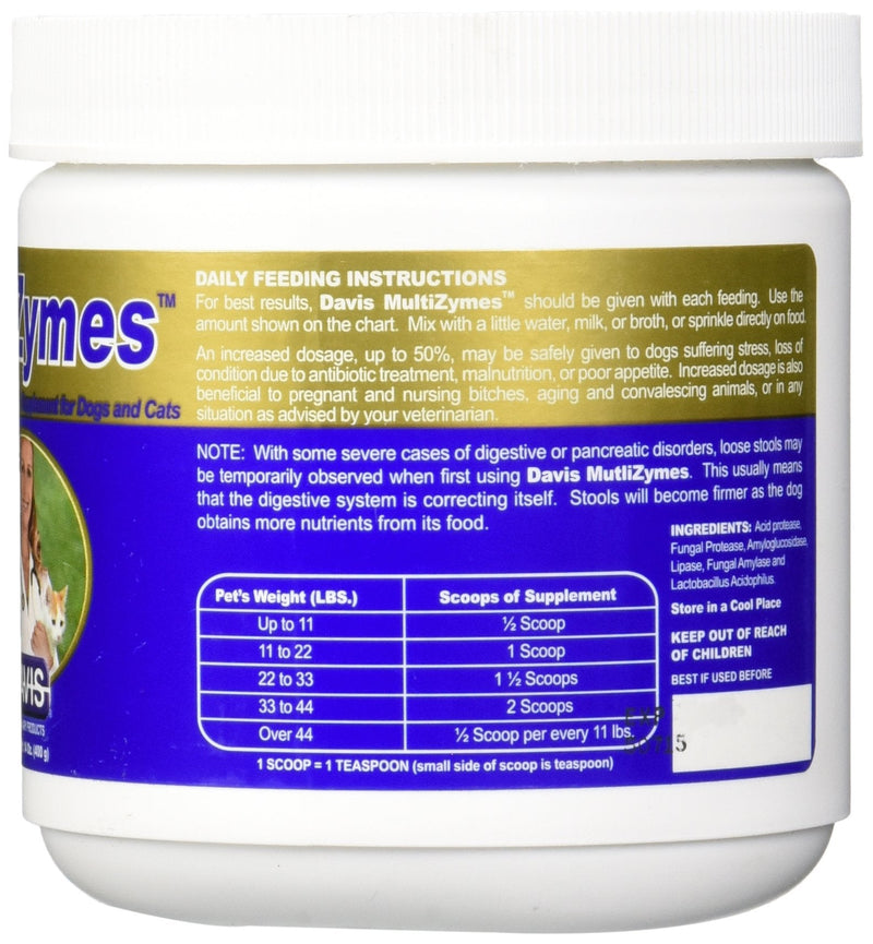 Davis MultiZymes Nutritional Supplement, 14 oz - BeesActive Australia
