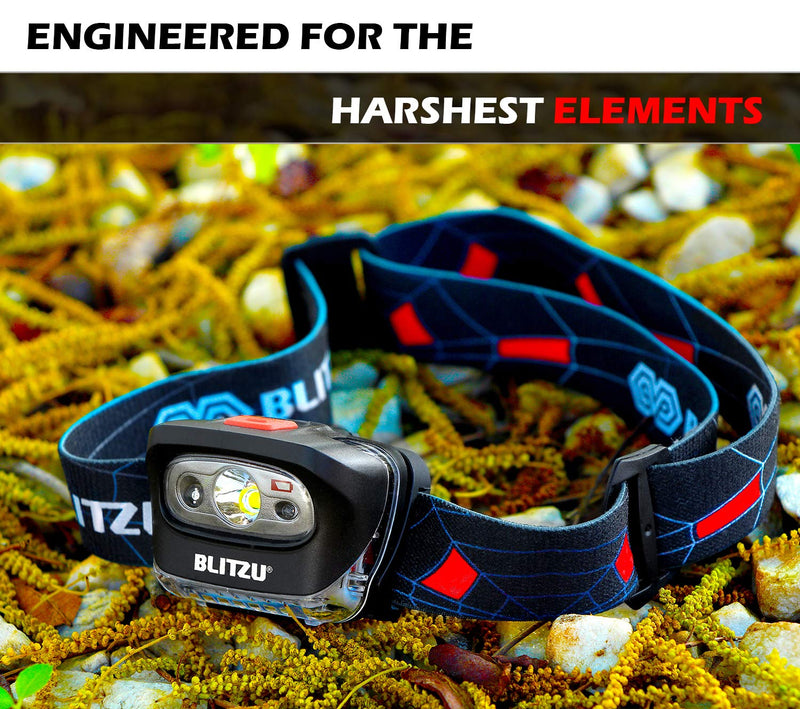 BLITZU Headlamps for Adults, Camping Accessories Clearance, Camping Gear and Equipment, Head Lamp to Wear, Head Flashlight, Camping Essentials for Family, Camper, Kids, Adults, Headband Light, Black - BeesActive Australia