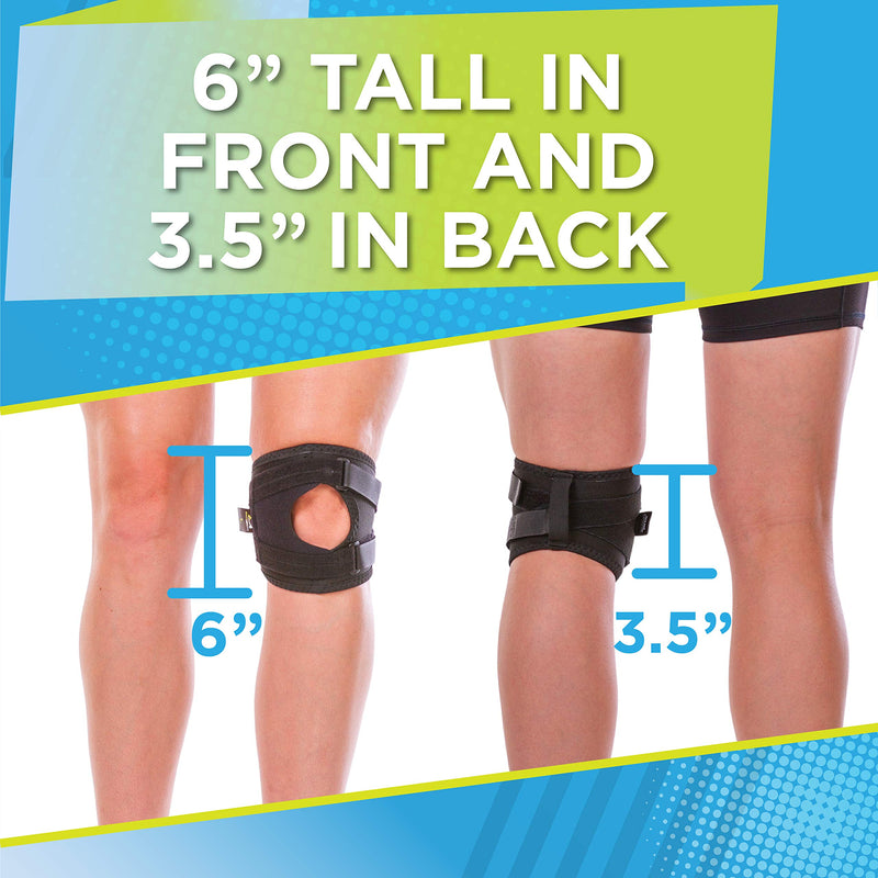 BraceAbility Patellar Tracking Pain Short Knee Brace - XXL Running, Exercise, Athletic Support Sleeve Stabilizer for After Kneecap Dislocation, Tendonitis, Patellofemoral, MCL / LCL Injuries (2XL) 2X-Large (Pack of 1) - BeesActive Australia