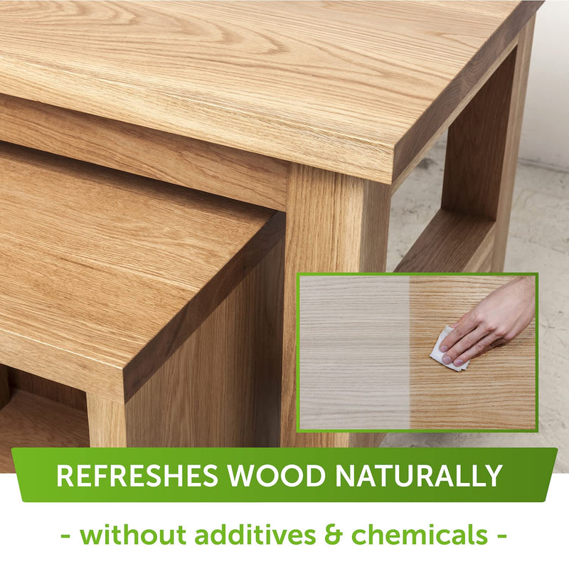 Nordicare Linseed Oil for Wood - 100% Pure & Natural Linseed Oil for Entire Indoor Area - Food-Safe Raw Linseed Oil for Wood Furniture - Underlines the Original Wood Structure - Made in Denmark 16.9oz 500 ml - BeesActive Australia