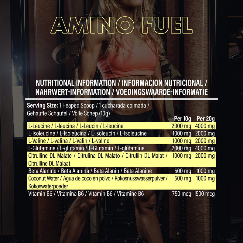 NXT Nutrition Amino Fuel Energy Drink | BCAAs Amino Acids with Beta Alanine, Vitamin D3 and Citrulline Malate – for Performance, Endurance and Energy Support | (Pineapple) - BeesActive Australia