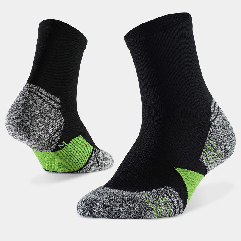 WANDER Men's Running Socks 6 Pairs Thick Athletic Socks for Men Sport Low Cut Cycling Socks 6-9/10-12/12-14 6 Pairs Black Green Shoe Size: 6-9 - BeesActive Australia