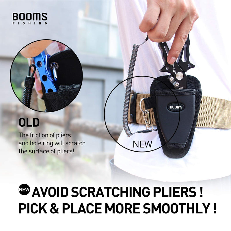 [AUSTRALIA] - Booms Fishing P01 Fishing Pliers Sheath Suitable Vary Fishing Pliers Comes with Coiled Lanyard Pliers Holster 