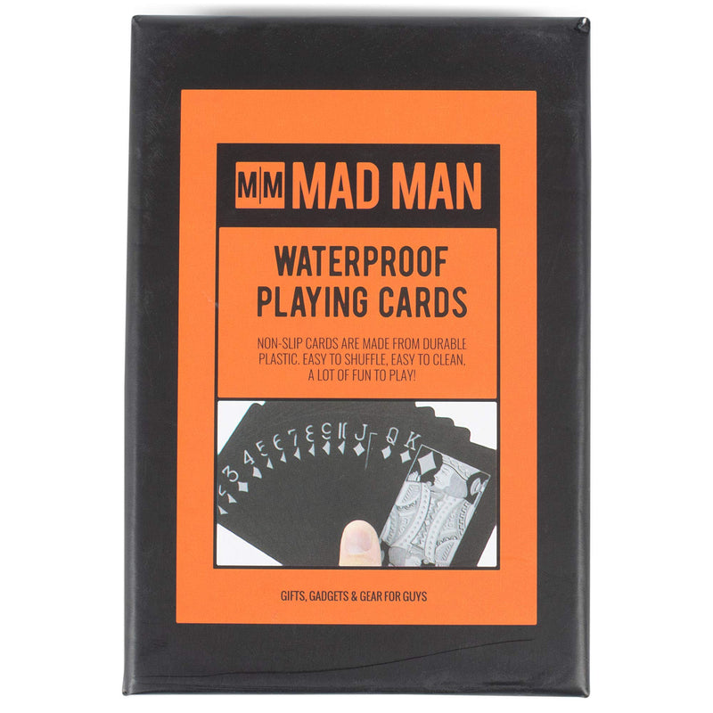 Sleek Black Non-Slip 3.5 Acrylic Waterproof Playing Cards - BeesActive Australia