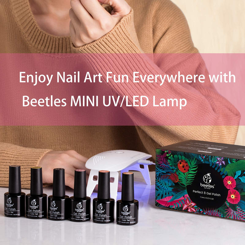 Beetles Uv Light for Nails Mini Nail Lamp Poly Gel Curing Lamp Nail Gel UV Led Nail Lamp Nail Light for Gel Top Coat Polygel Nail Gel Polish Manicure Tool - BeesActive Australia