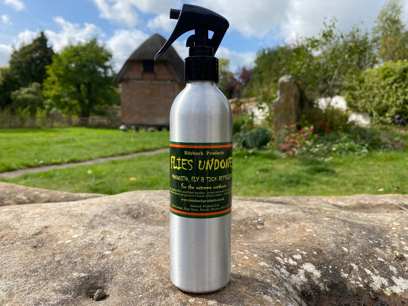 Biteback Products 'Flies Undone'™ 20% Icaridin Picaridin (No DEET) Powerful Safe Mosquito Insect Repellent 250ml Family Size - BeesActive Australia