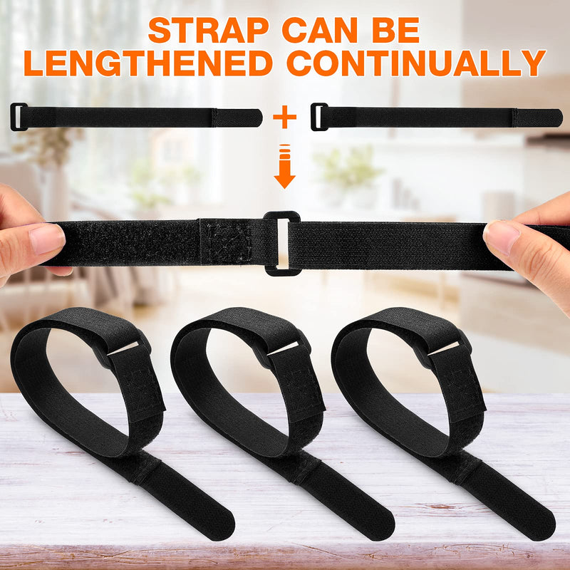 HESTYA 12 Pieces Bike Rack Straps 26 Inches Adjustable Bike Cinch Straps Bike Wheel Stabilizer Straps Bicycle Accessories for Transporting Bicycles - BeesActive Australia