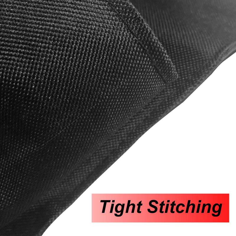 Joewuzun 2pcs Umpire Ball Bag Umpire Gear Oxford Black Fabric with 2 Side Pockets Umpire Gear for Baseball Large Softball Belt Extra - BeesActive Australia