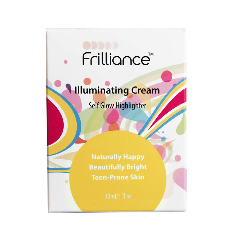 Frilliance Illuminating Cream, Hydrating Self Glow Highlighter, Cruelty Free Hypoallergenic for Teens of All Skin Types, 30 ml / 1 fl oz - BeesActive Australia