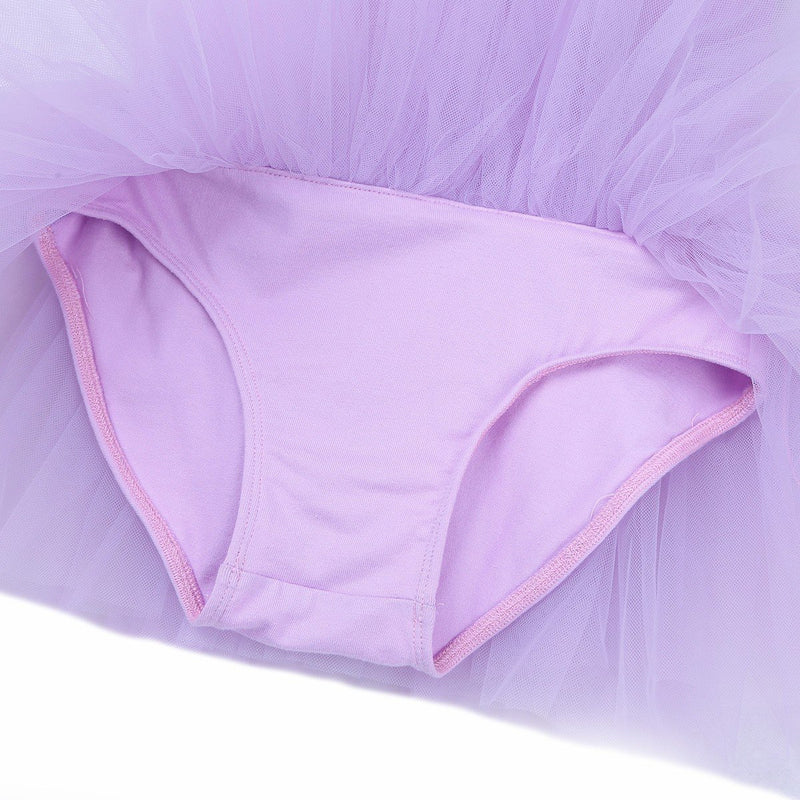 [AUSTRALIA] - iiniim Kids Girls Camisole Tulle Ballet Dance Tutu Dress Kids Gymnastics Leotard Costumes 7 / 8 Purple 