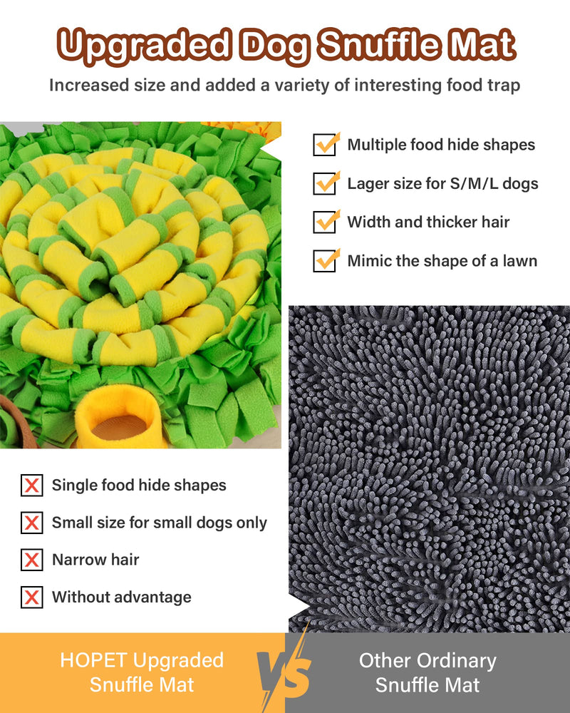 Snuffle Mat for Large Dogs, Interactive Sniff Feeding Training Mat for Puppy Slow Feeder Play Activity Game for Boredom and Stress Relief for Outdoor Indoor Small Medium Breed Pet - BeesActive Australia