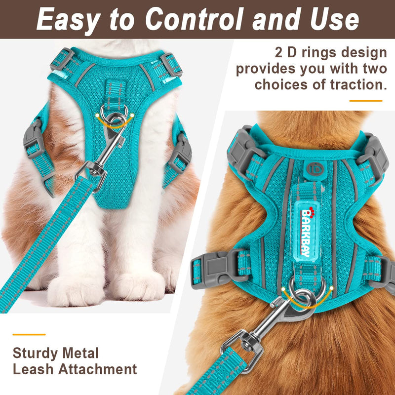 Cat Harness and Leash Set for Walking Escape Proof for Small Large cat Kitten Harness with ID tag Pocket X-Small Blue - BeesActive Australia