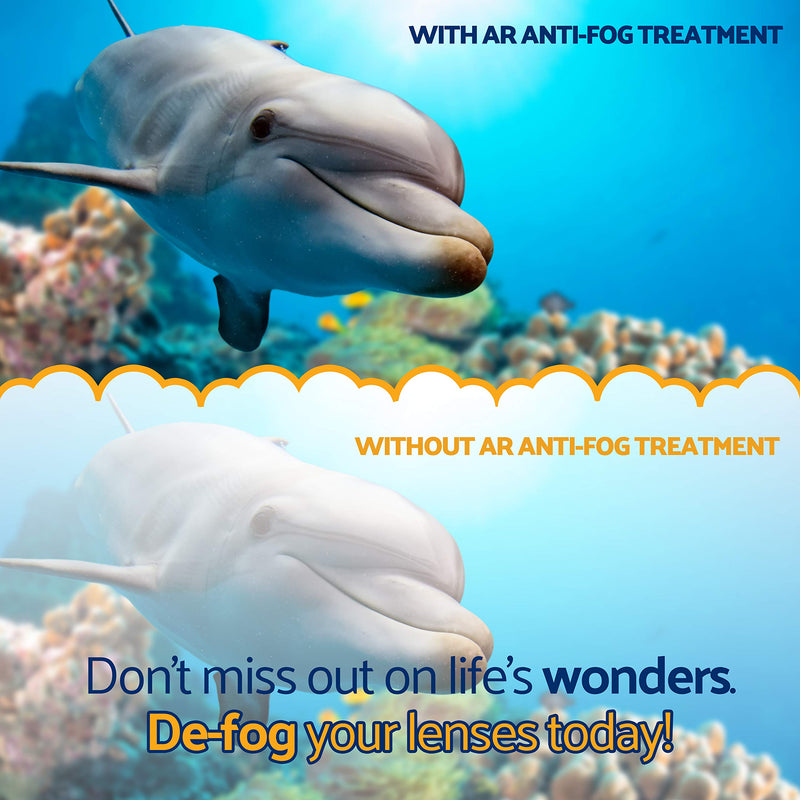 Optix 55 Anti Fog Treatment for Anti-Reflective Lenses | Anti Fog for Goggles, Glasses, Snorkel Mask, Ski Masks | Superior Defogger for AR Glasses | Antifog Prevents Lens Fog for Days 1 Pack - BeesActive Australia