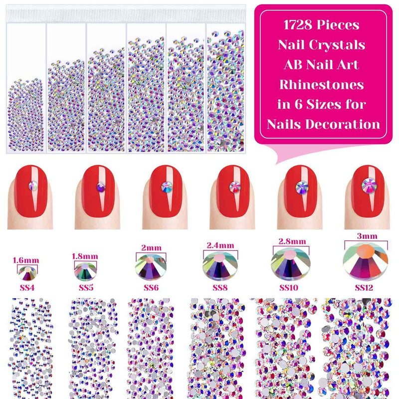Nail Art Kit, Paxcoo Nail Art Supplies Nail Design Tools Kit Includes Nail Rhinestones Crystals Gems, Nail Brushes, Nail Sequins and Nail Design Tools for Acrylic Nails with Gift Box - BeesActive Australia