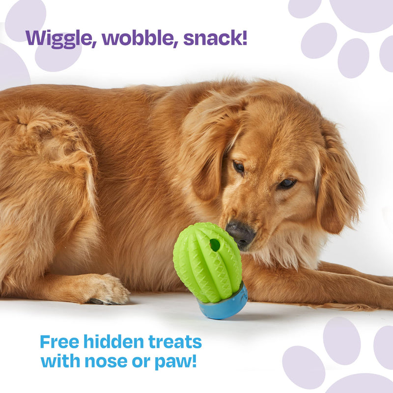 Brightkins Cactus Surprise Treat Dispenser - 1 Piece Mental Stimulation Toys for Dogs, Treat Dispenser for Dogs, Multicolor - BeesActive Australia