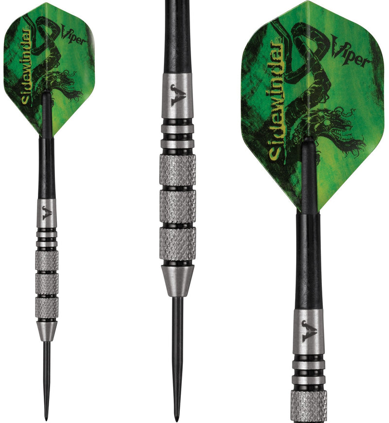 [AUSTRALIA] - Viper Sidewinder 80% Tungsten Steel Tip Darts 21 grams Black Ring Barrel 