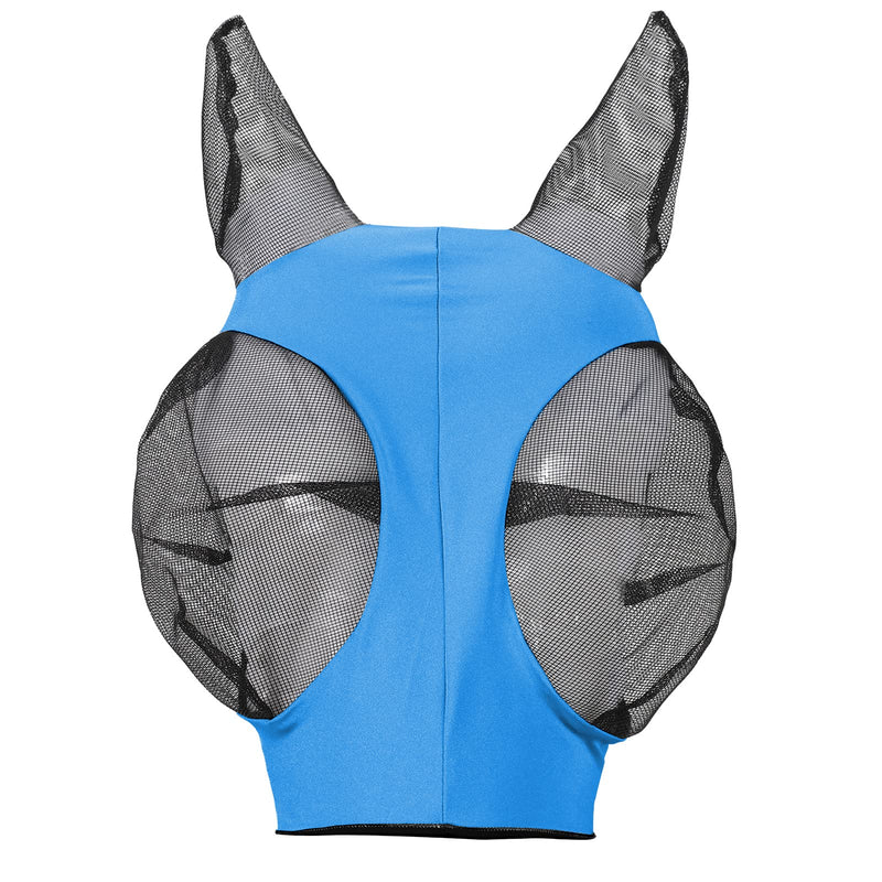 HR Farm Horse Fly Mask with Ears Comfort Elasticity Lycra Horse Eye UV Protection Large Turquoise - BeesActive Australia