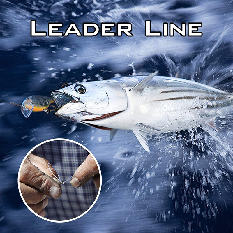 KastKing DuraBlend Monofilament Leader Line - Premium Saltwater Mono Leader Materials - Big Game Spool Size 120Yds/110M Clear 20 LB (Wound on Spool) 0.40mm - BeesActive Australia
