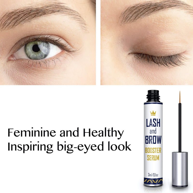 Natural Lash Growth Serum - Eyebrow Growth Enhancer - Eyelash Booster to Grow Longer Eyelashes - Lash Boost & Brow Enhancing Serum - BeesActive Australia