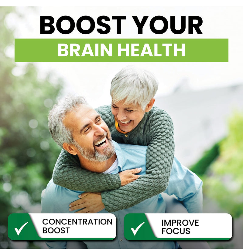 Ginkgo Biloba Capsules 90 x 2000mg - Dizziness and Vertigo Treatment - Focus Tablets, Concentration Pills for Brain, Memory - Blood Circulation -Ginkgo Biloba Herbal Supplements with Vitamin B Complex - BeesActive Australia