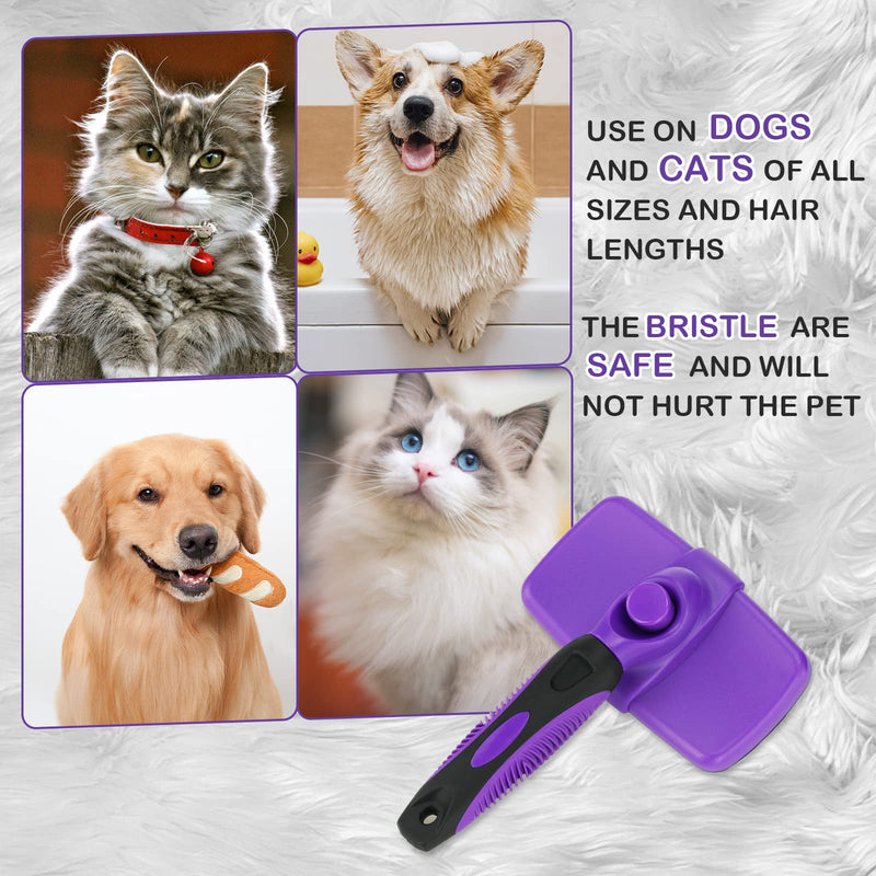 ZNOKA Pet Grooming Brush, The Ultimate Dog Brushes for Shedding Hair, Fur, Comb for Grooming Long Haired & Short Haired Dogs, Cats, Rabbits & More, Shedding and Grooming Tool for Dog and Cat Brush - BeesActive Australia