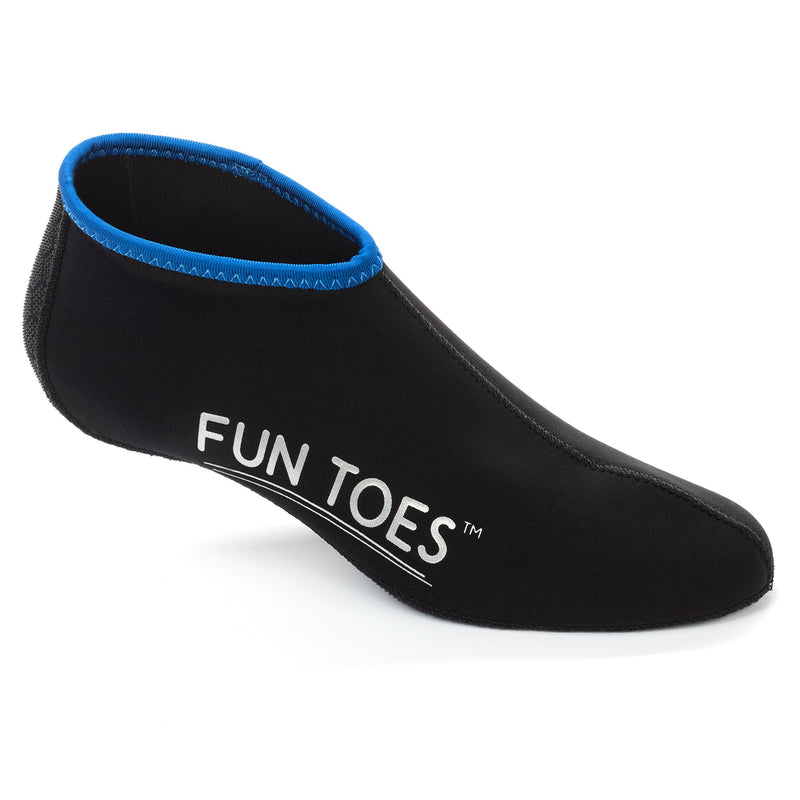 [AUSTRALIA] - FUN TOES 2.5MM Neoprene Socks for Water Sports SNUG FIT for Women & Men - 2 Pairs of Snorkel Fin Socks for Scuba Diving, Snorkeling, Paddling, Boarding, Jetskiing & More Black M Men 7-8.5 Women 8.5-10 