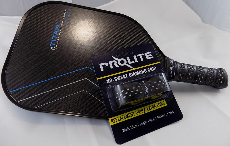 PROLITE No-Sweat Diamond Grip (White Underlay) for Pickleball Paddles, Racquetball, Squash, Platform Tennis, Badminton and More - BeesActive Australia