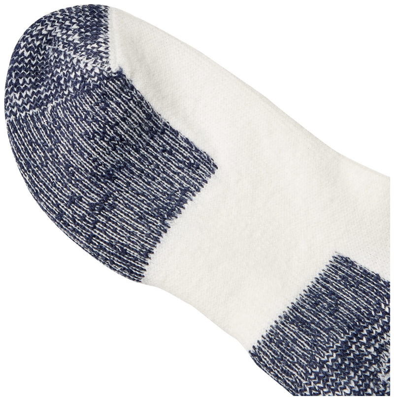 thorlos Unisex Jmm Max Cushion Running Low Cut Socks Large White/Navy - BeesActive Australia