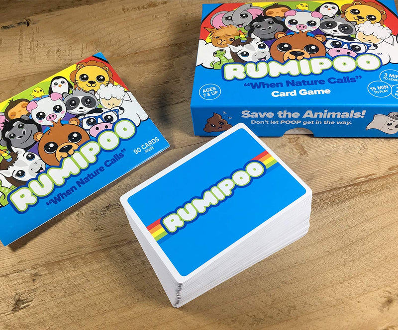 [AUSTRALIA] - Rumipoo - Family Card Game with Unicorns, Kawaii Animals & Poop - Rummy Card Games for Kids & Families 