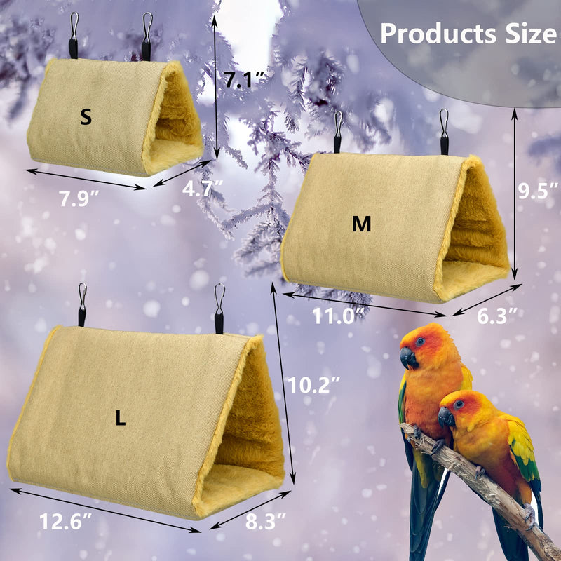 Vehomy Winter Warm Bird Nest Bird Parrot Hammock Swing Fluffy Bird Sleeping Bed Parrot Hideaway Bird Shed Hut House for Cockatiels Parakeet Budgies African Grey Hamster Ferret S - BeesActive Australia