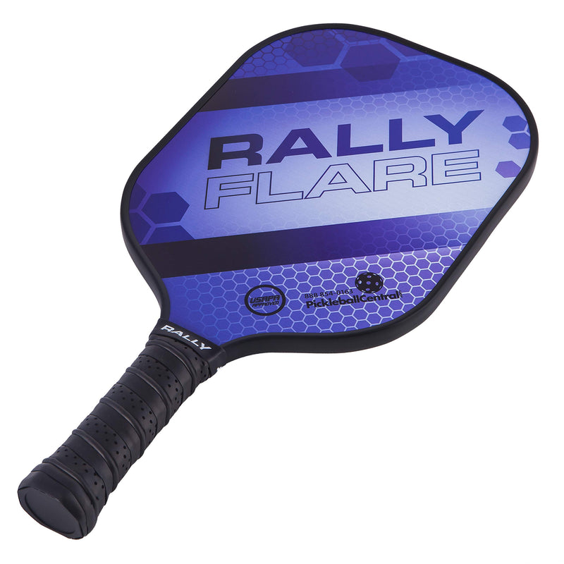 [AUSTRALIA] - Rally Flare Graphite Pickleball Paddle | Polymer Honeycomb Core, Graphite Hybrid Composite Face | Lightweight Purple 