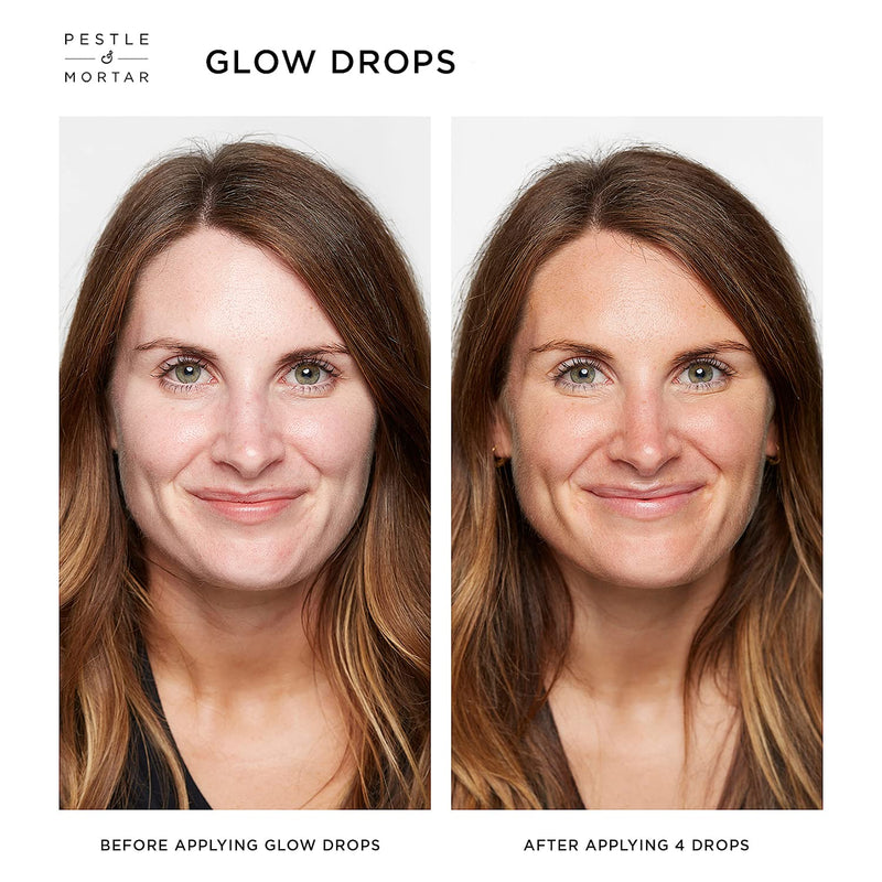 Pestle & Mortar Glow Drops Fake Tan- Self Tan Drops with Hyaluronic Acid, Customisable Face Tan, Non Comedogenic, Cruelty Free & Vegan 30ml - BeesActive Australia