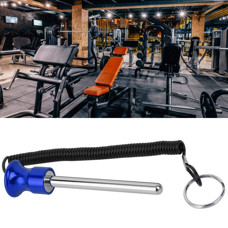 Alomejor Weight Stack Pin Magnetic Strength Training Screw Bolt with Pull Rope for Fitness Equipment Pin Training blue - BeesActive Australia