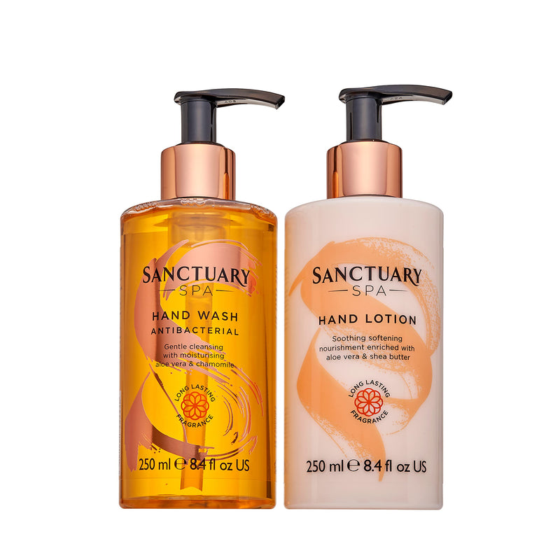 Sanctuary Spa Hand Wash and Lotion Gift Set for Women with Reusable Caddy, For Birthday, Christmas, Vegan and Cruelty Free - BeesActive Australia
