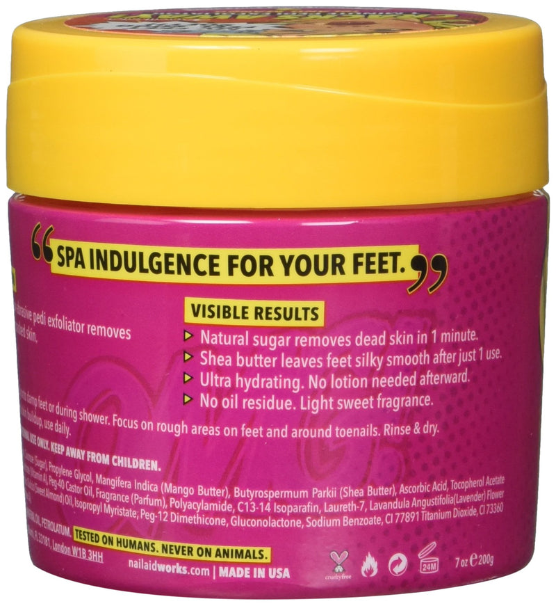 NAIL-AID Cracks Away 1 Minute Pedi Exfoliator, Clear, Mango, 7.0 Fluid Ounce - BeesActive Australia