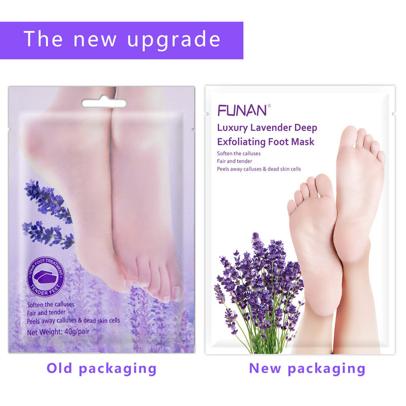 Foot Peel Mask Peeling Away Calluses and Dead Skin Cell (2 Pairs Per Box), Contain Lavender Essence, Exfoliating Foot Mask and Makes Your Feet Baby Soft - BeesActive Australia