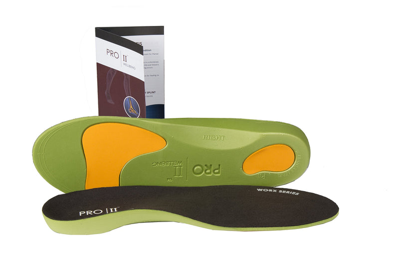 Pro11 Wellbeing Worx Series Orthotic Insoles for Plantar Fasciitis and Fallen Arches (3-4) 3-4 - BeesActive Australia