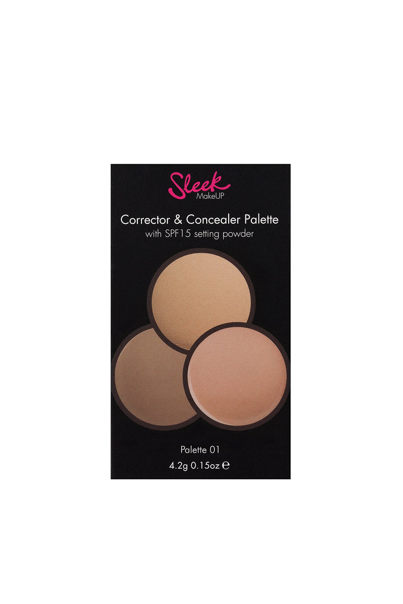 Sleek Make Up Corrector and Concealer Palette 01 4.2g - BeesActive Australia