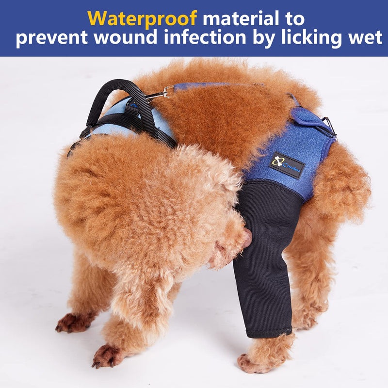COODEO Dog Recovery Sleeve, Pet Wounds Prevent Licking, Bite, Being Wet and Infected, Abrasion Resistant Dog Recovery Suit, Washable Neoprene 2.5mm Thick and Waterproof, Cone Collar Alternative L - BeesActive Australia