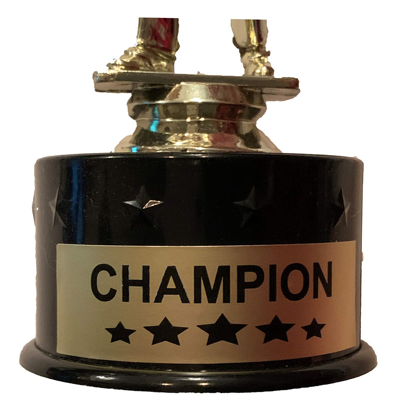 Express Medals Spelling Bee Award Trophy Party Favor Gift Prize Including 4 Gold Color Decals to Custom Personalize The Black Base - BeesActive Australia