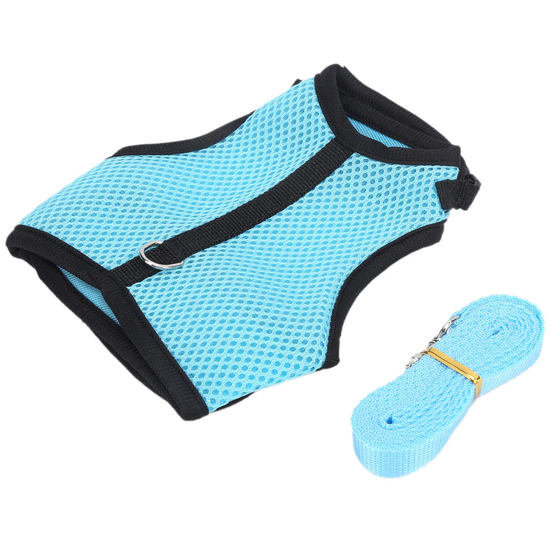 GLOGLOW Rabbit Harness Set, Adjustable Buckle Breathable Small Animals Vest Harness Set with Mesh Leash for Rabbit Squirrel Bunny Ferret Guinea Pig S - BeesActive Australia