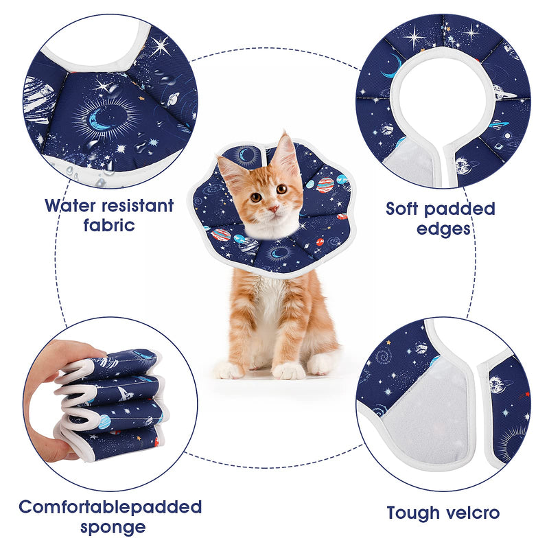 TIESOME Small Cat Cone Collar, Adjustable Kitten Recovery Cone Collar, Cat Cones After Surgery for Kittens, Fasteners Collars for Small Cats, Protective Cat Recovery E-Collar(Neck Diameter: 6.3-9inch) - BeesActive Australia