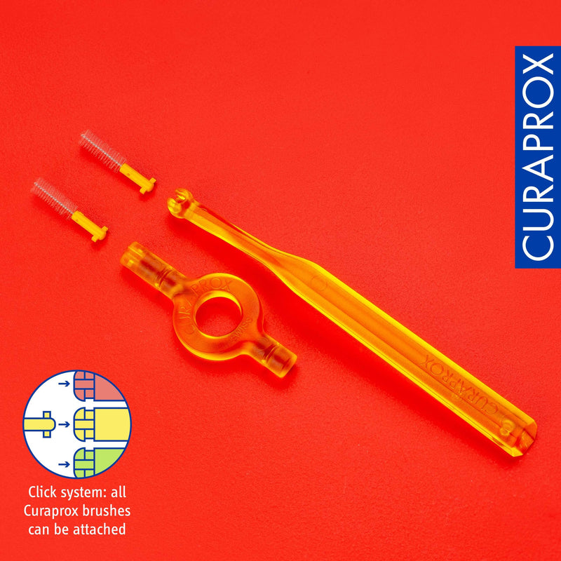 Curaprox CPS 09 Prime Refill Interdental Brushes, Yellow, 8 Count - 8 x 0.9mm - 4mm Internal Toothbrushes. - BeesActive Australia