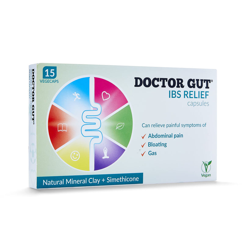 Doctor Gut IBS Relief - Gentle Relief from IBS Symptoms | Natural Clay Advanced Formula | (15 Capsules) - BeesActive Australia