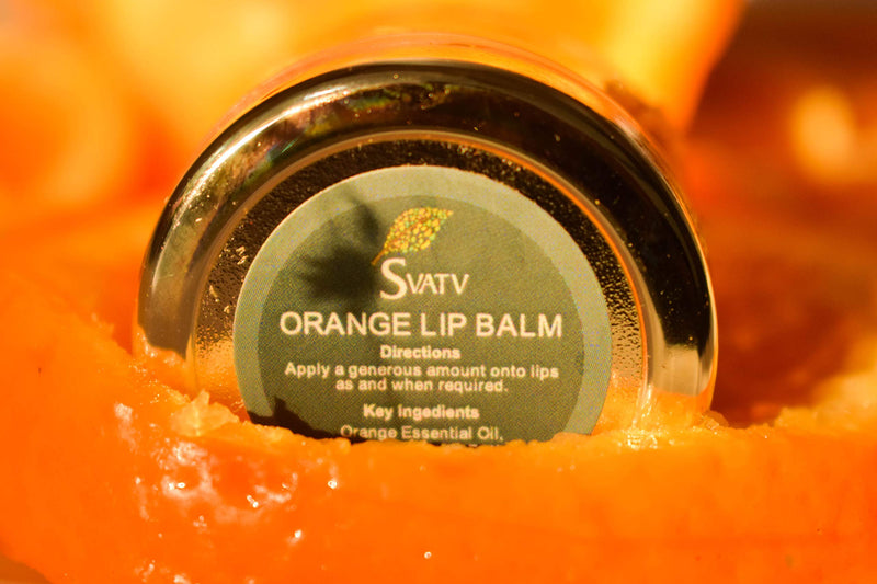 SVATV All Purpose Herbal Salve Lip Balm II Orange Flavour II 0.5 Oz, 15g - BeesActive Australia